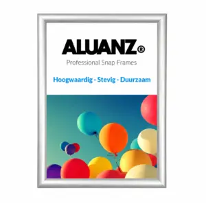 Premium Aluanz kliklijst 25 mm zilver – aluminium posterframe