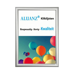 Kliklijst 25 mm zilver – aluminium posterframe