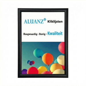 Kliklijst 25 mm zwart - aluminium posterframe