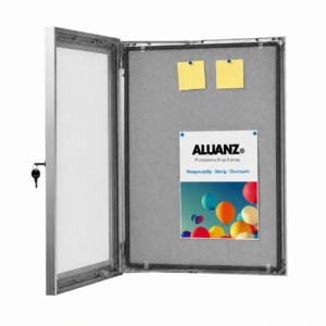 Postervitrine / prikbord met vilten achterwand - outdoor & indoor