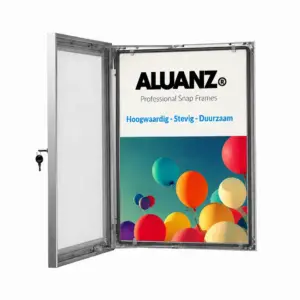 Premium Aluanz postervitrine 48mm- outdoor & indoor